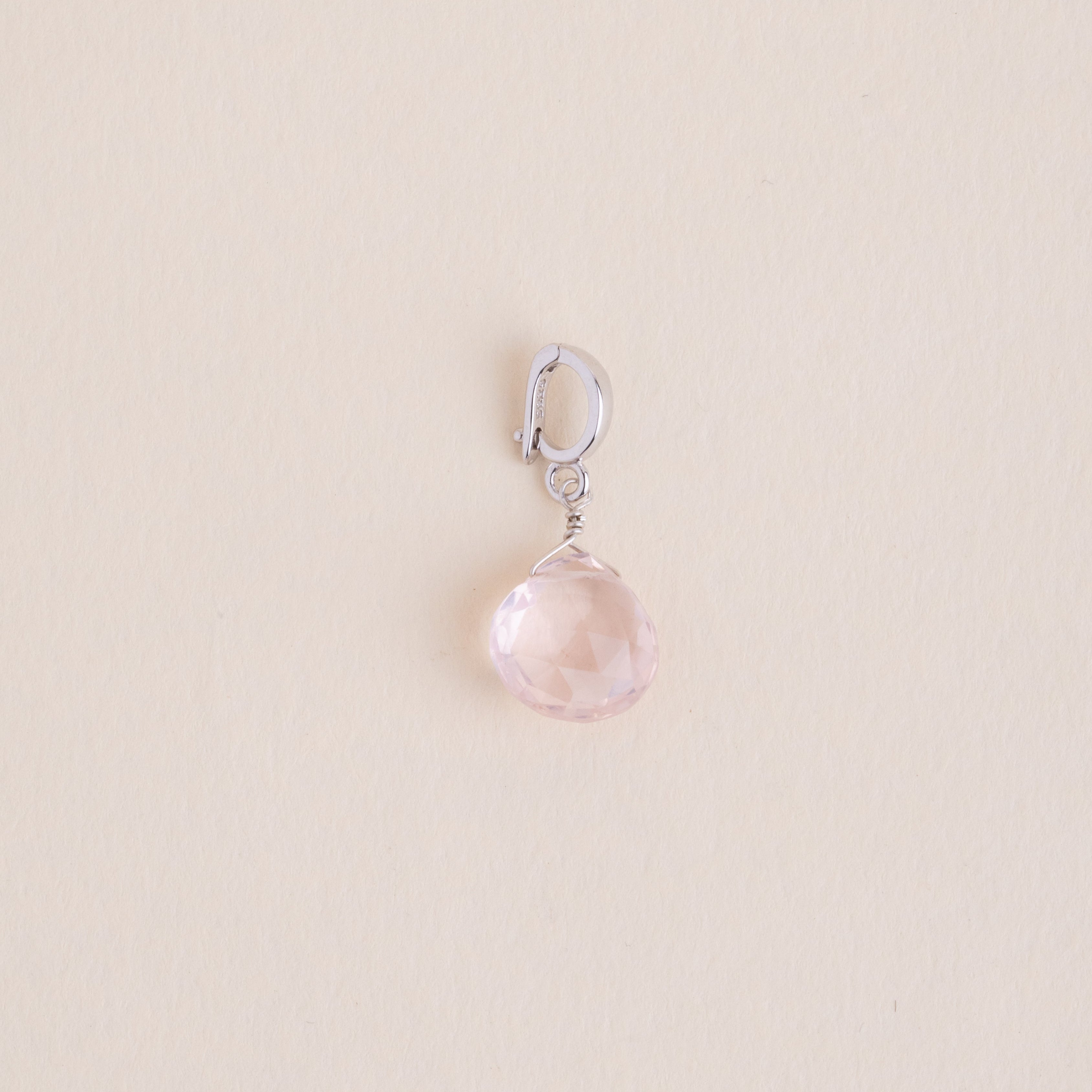 Dije Cuarzo rosa gota