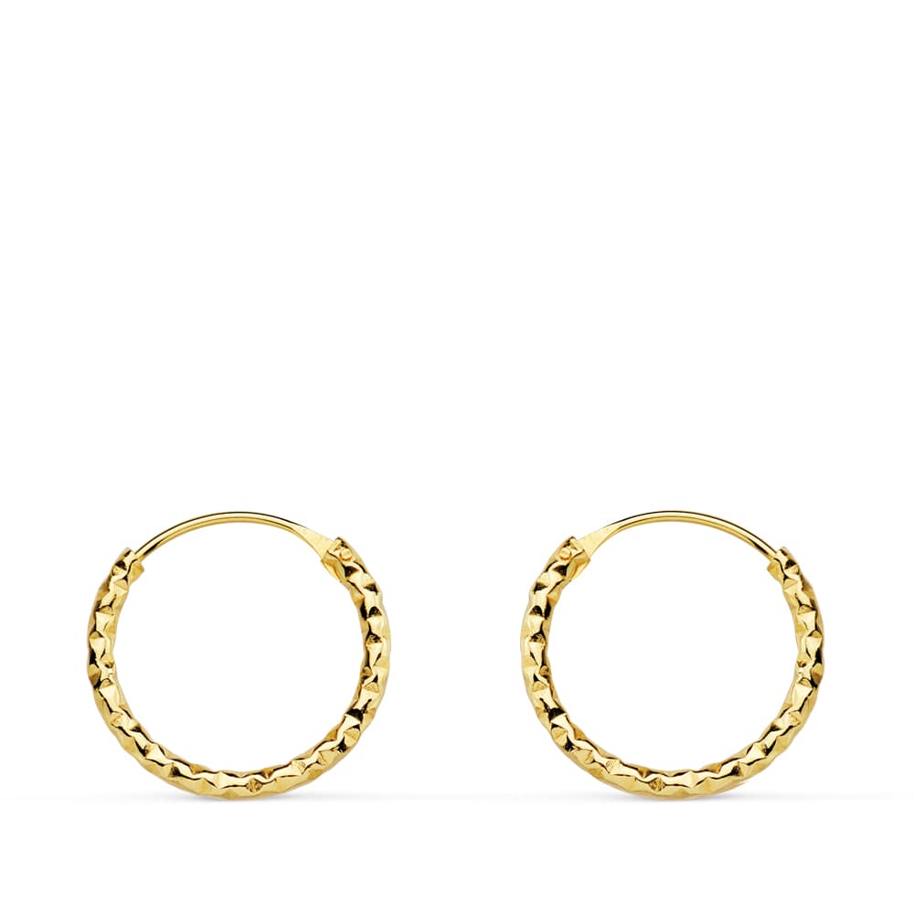 Argollas con textura