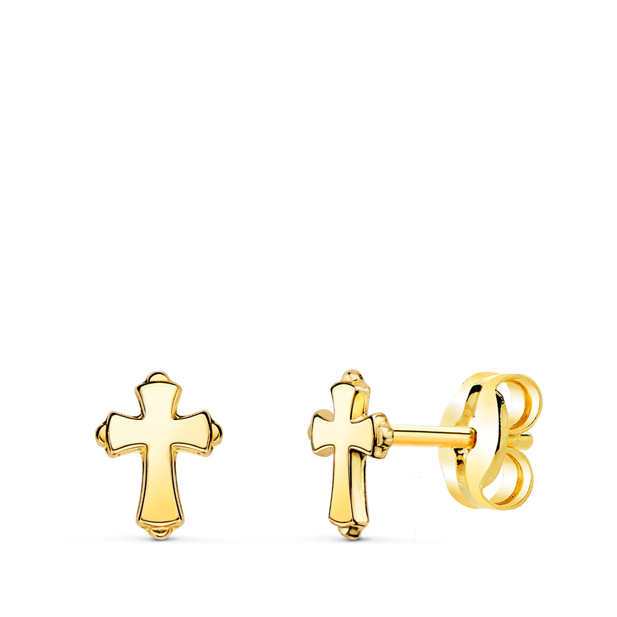 Aretes Cruz lisa
