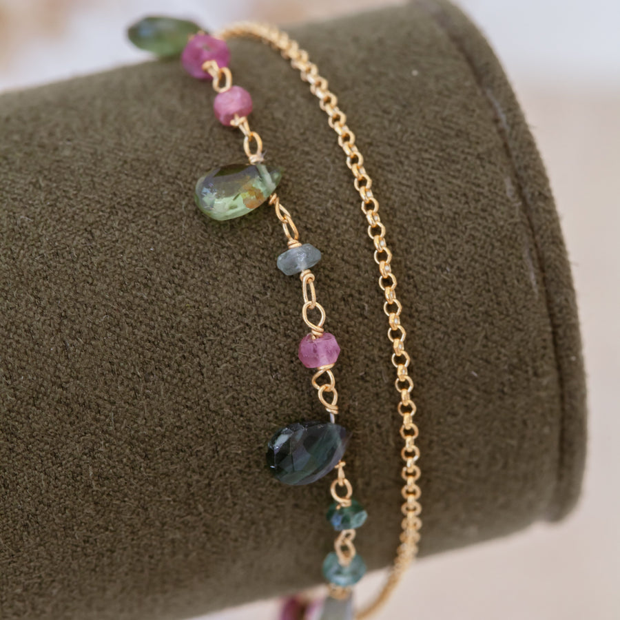 Pulsera Olbia Turmalinas gold
