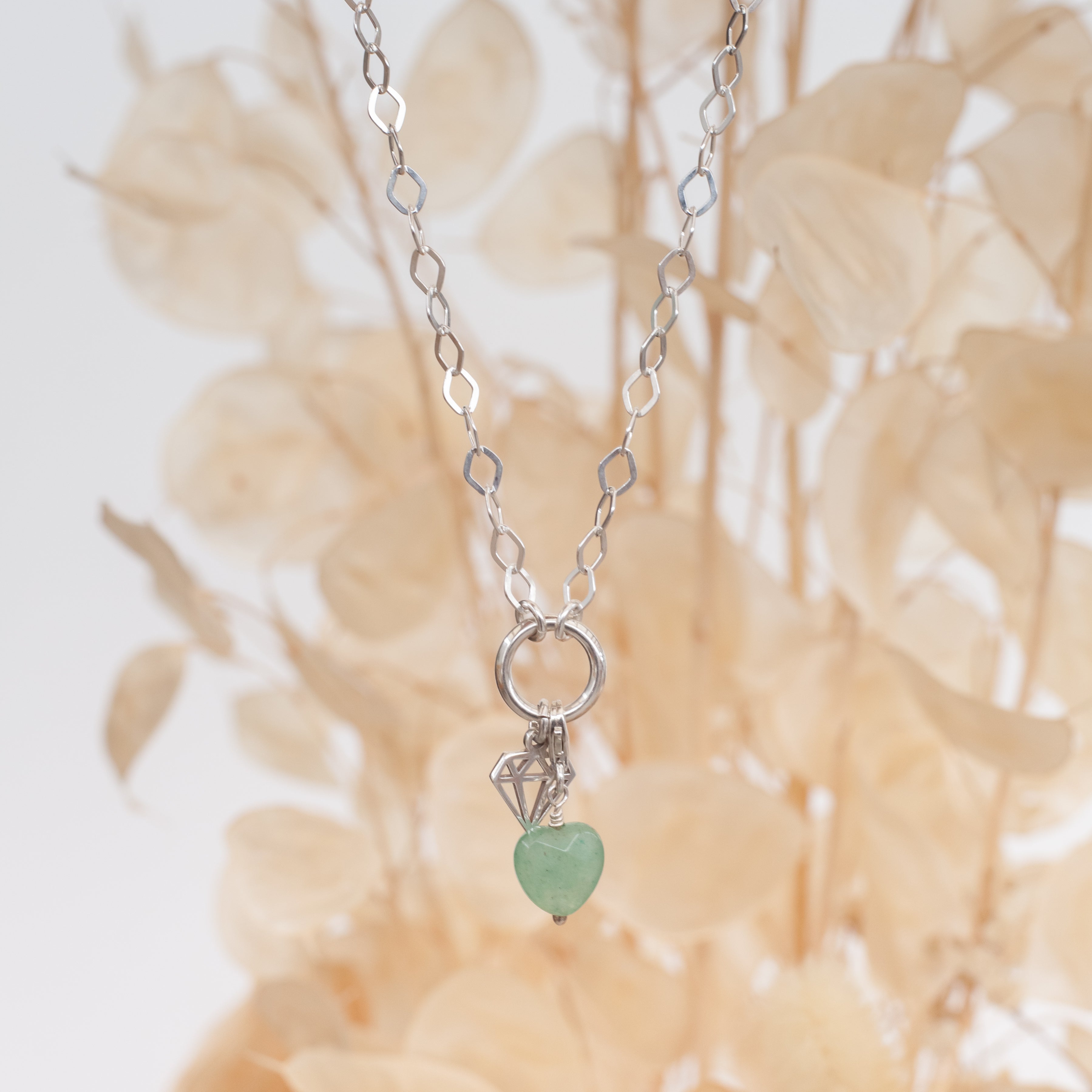 Collar Rombo con porta dijes