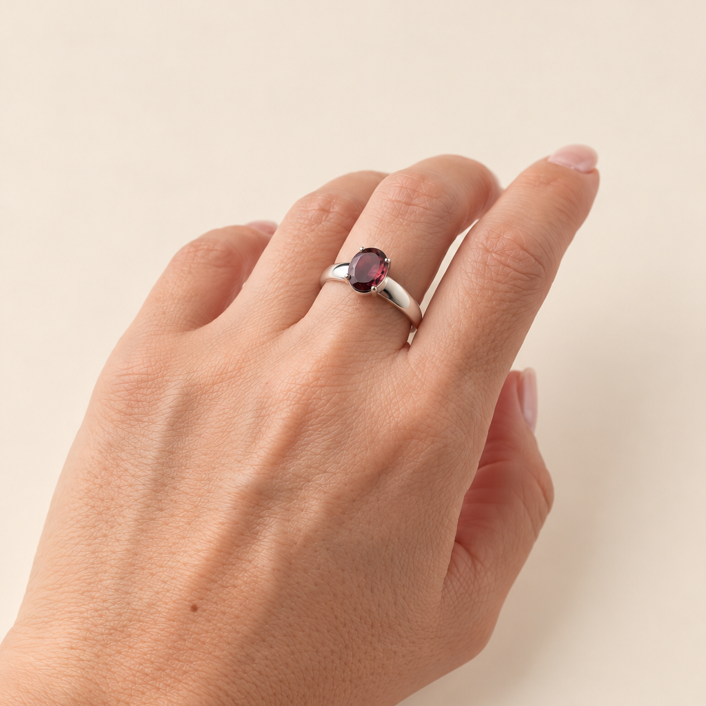 Anillo Barcelona Turmalina roja-thumbmail-2
