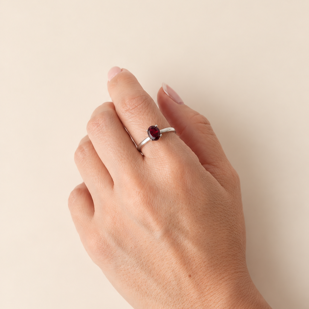 Anillo Barcelona Turmalina roja-thumbmail-1