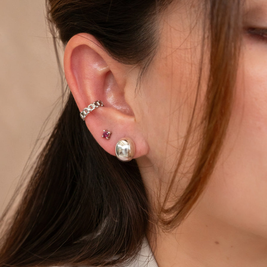 Aretes Botón minimalista