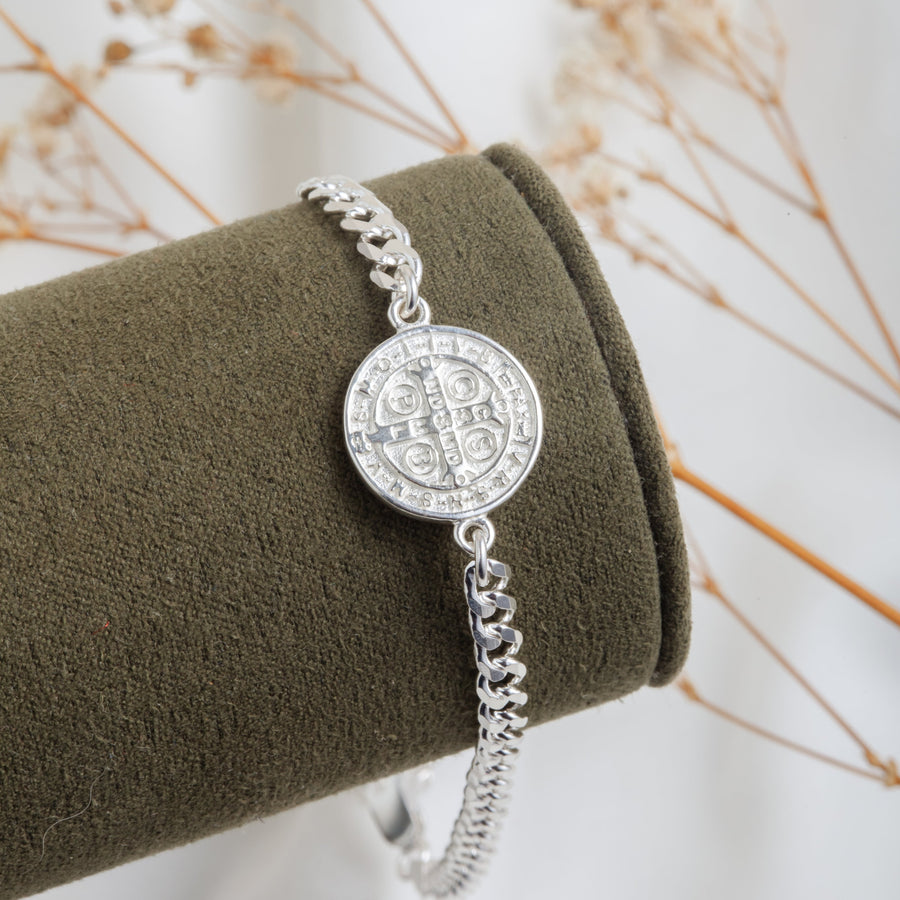 Pulsera San Benito para hombre