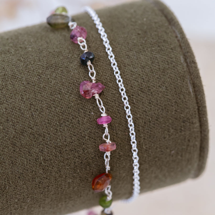 Pulsera Olbia Turmalinas silver
