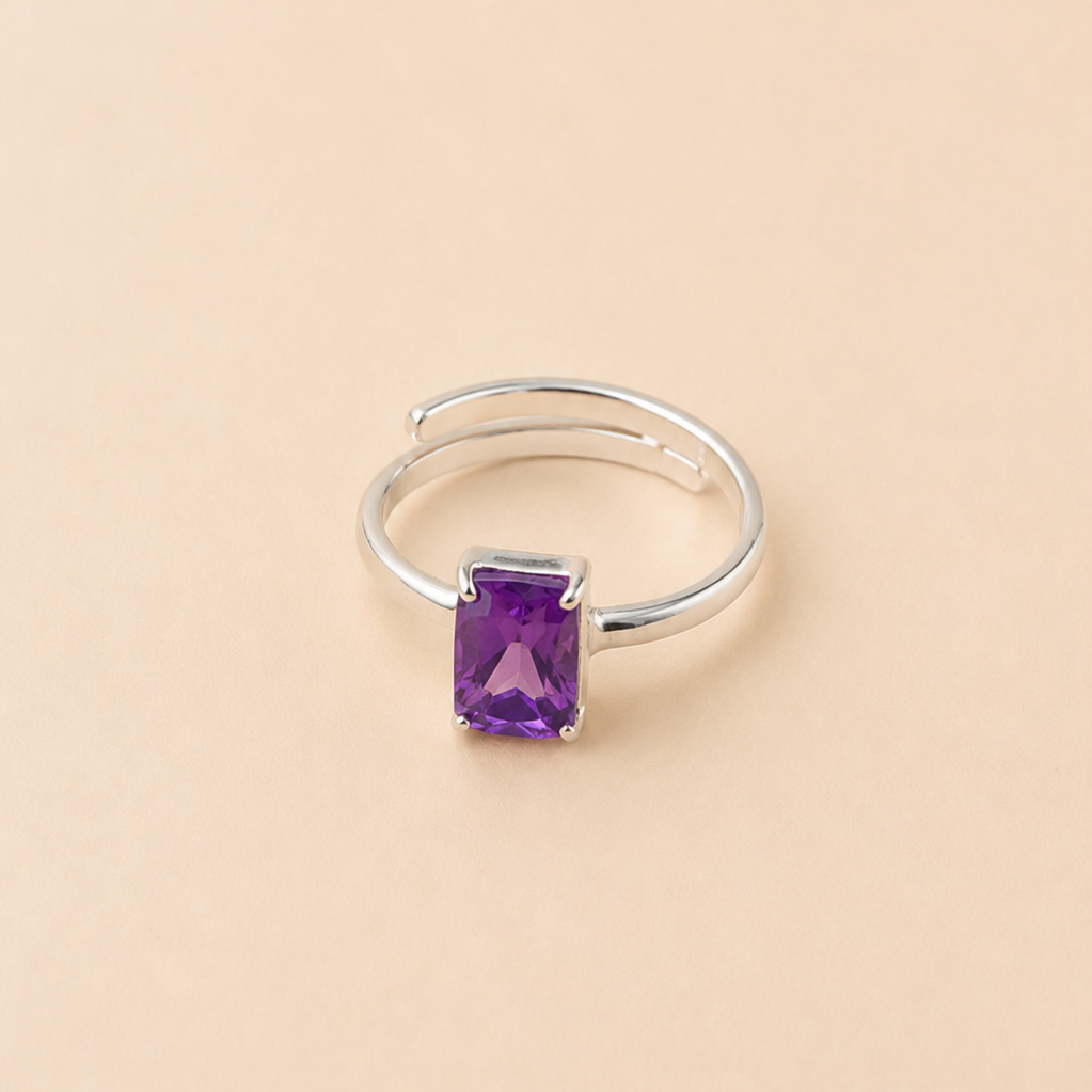 Anillo Anastasia Amatista regulable