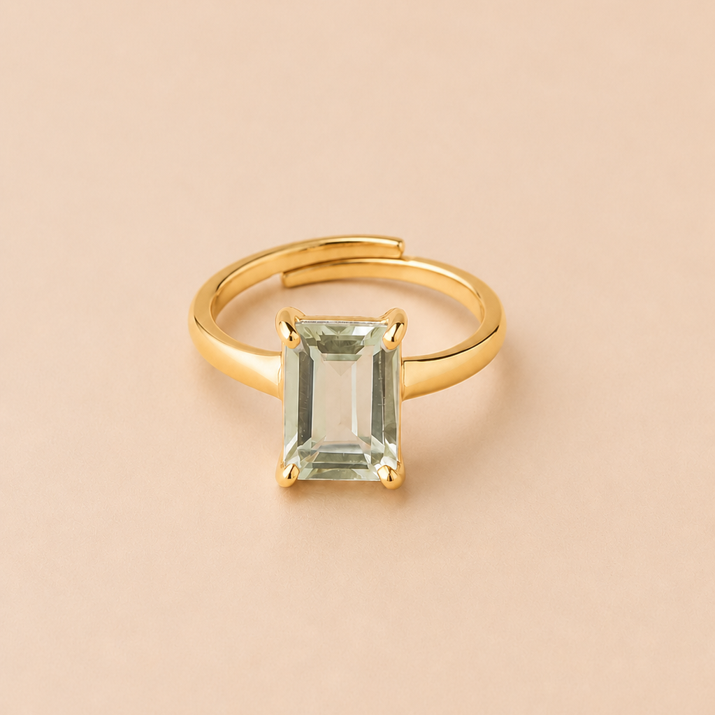 Anillo Anastasia Prasiolita regulable