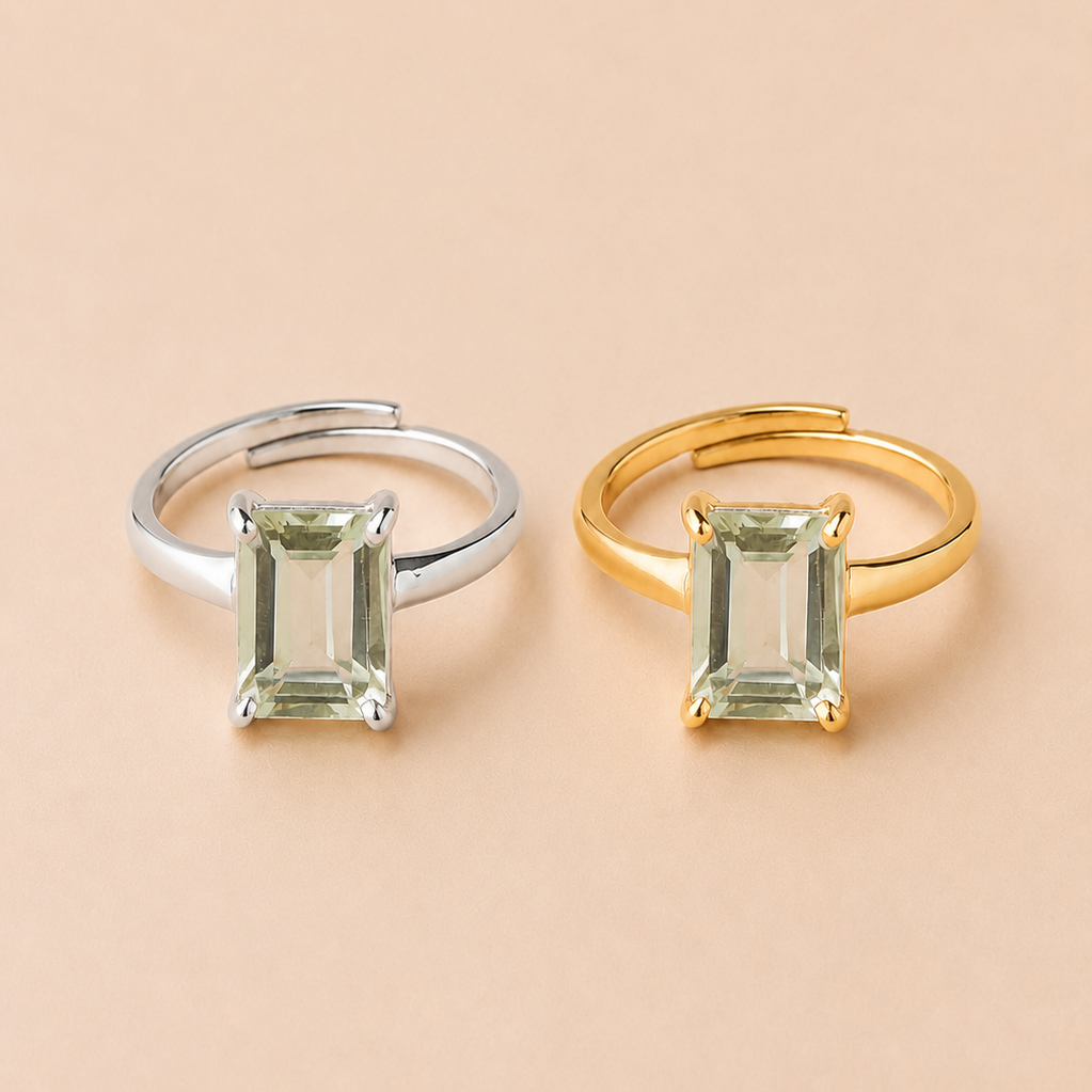 Anillo Anastasia Prasiolita regulable