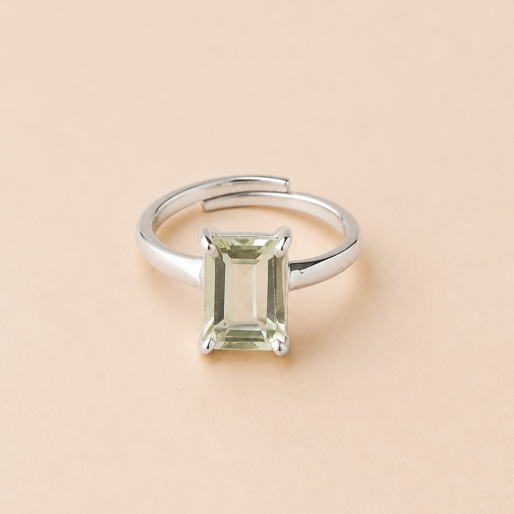Anillo Anastasia Prasiolita regulable