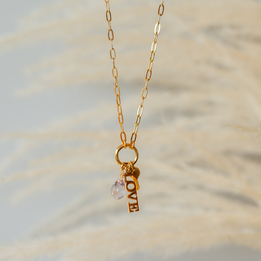 Collar Escalera con porta dijes