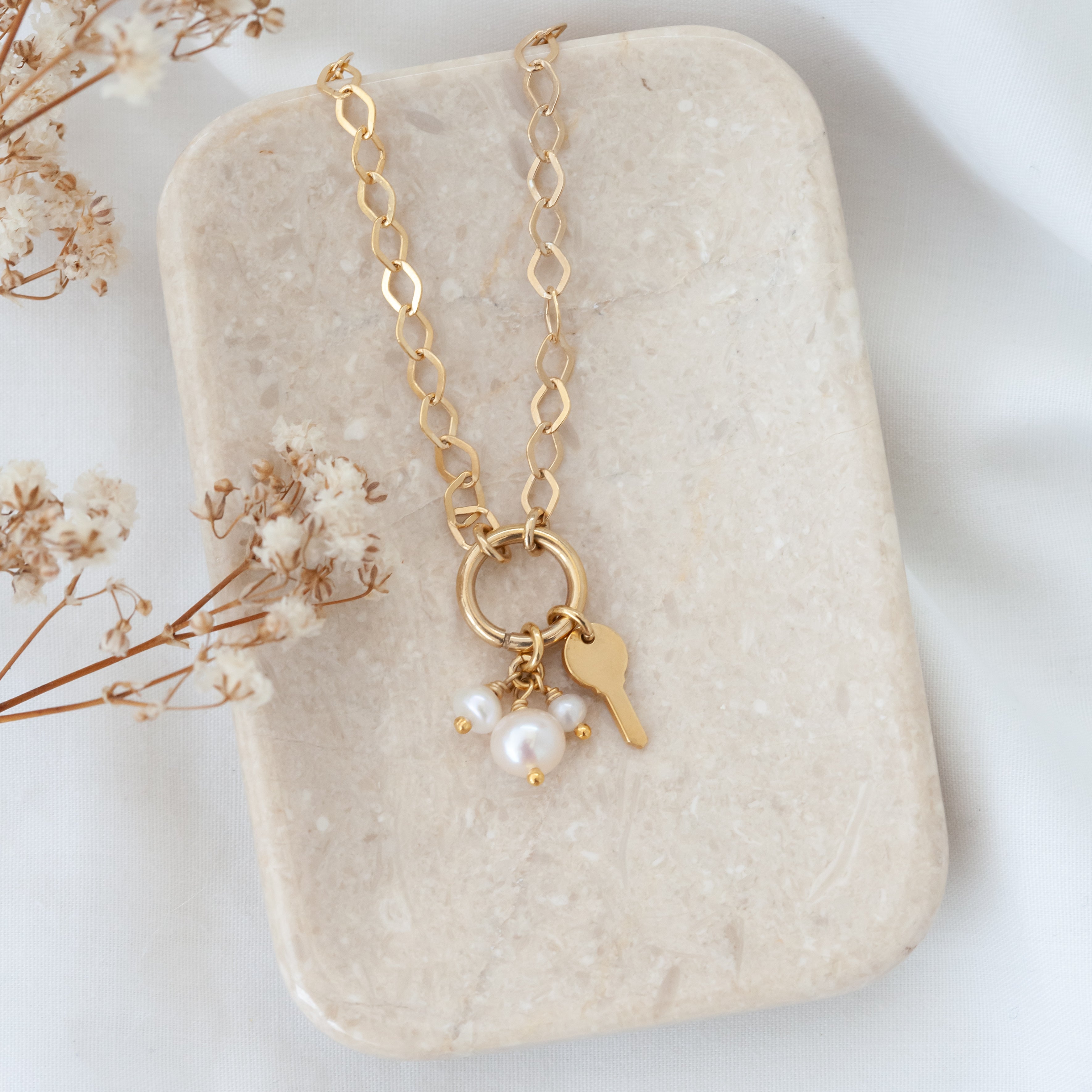 Collar Rombo con porta dijes