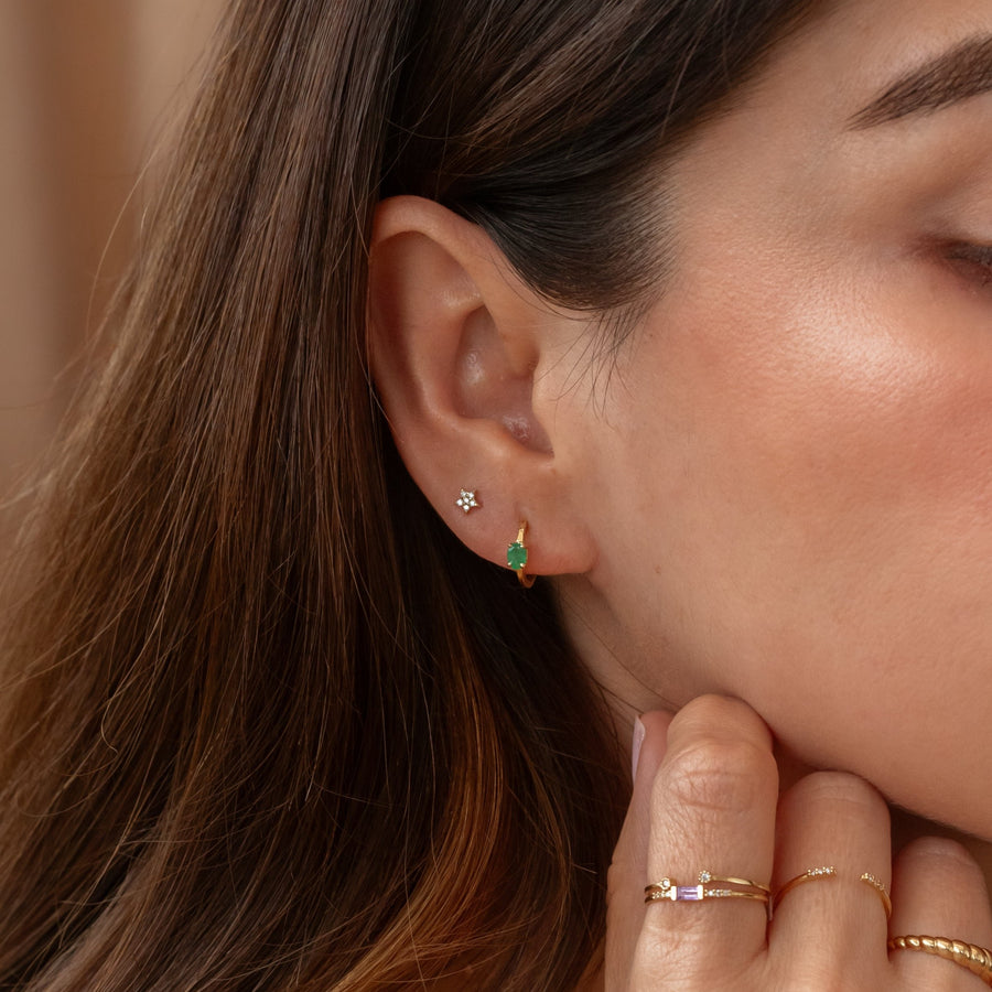 Aretes Estrella con Diamantes