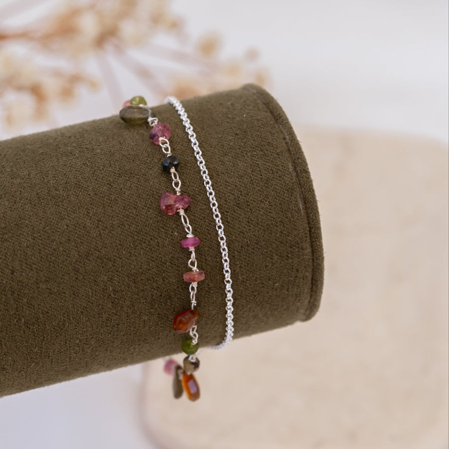 Pulsera Olbia Turmalinas silver