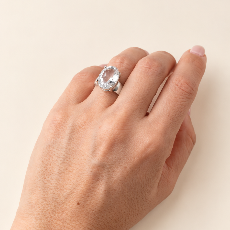 Anillo Madrid Cuarzo cristal