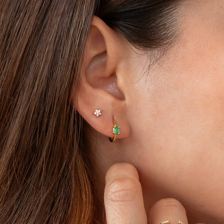 Aretes Estrella con Diamantes