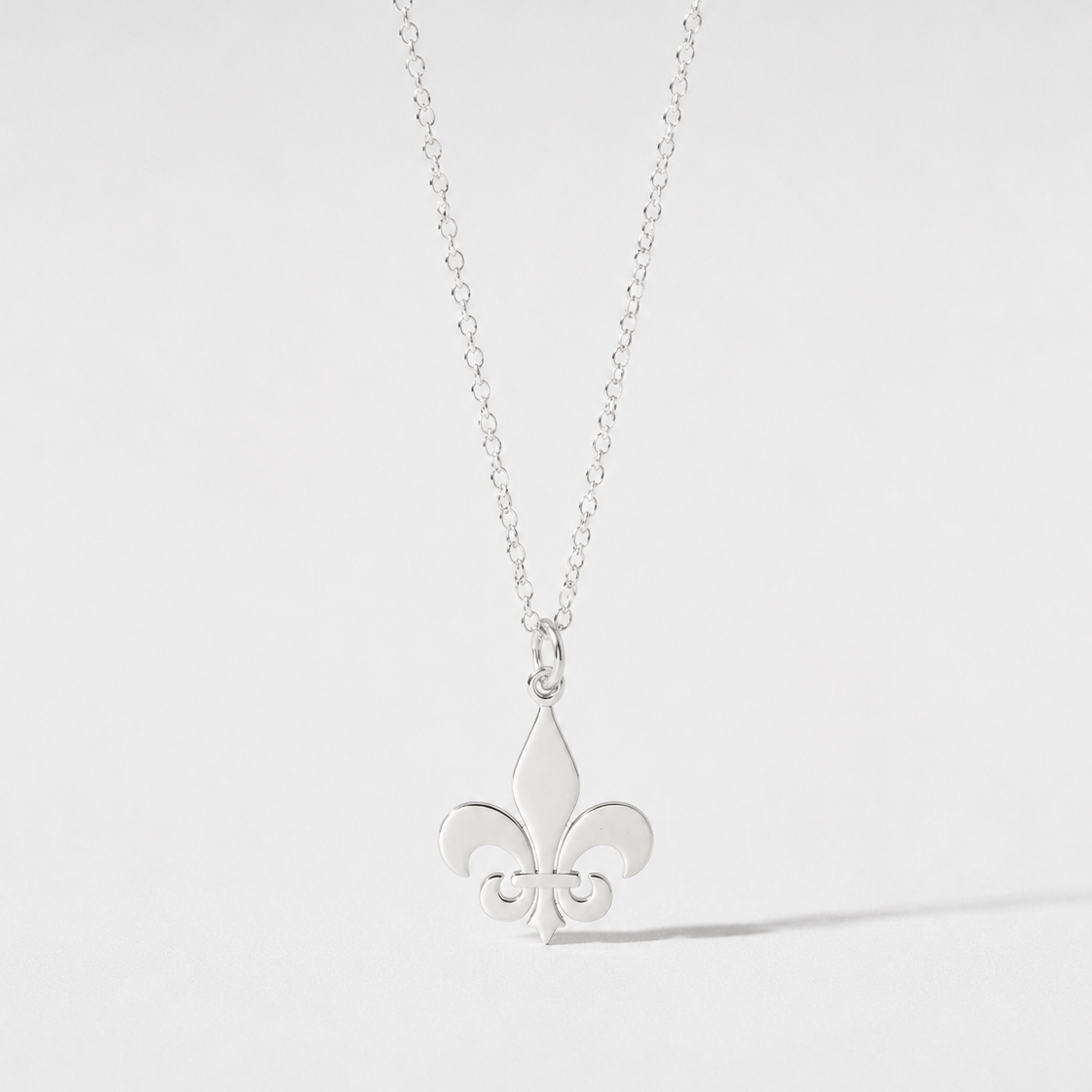 Collar Flor de Lis silver