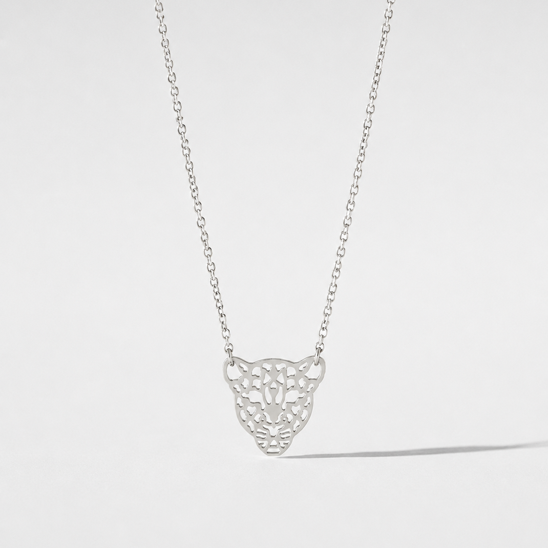 Collar Leopardo silver