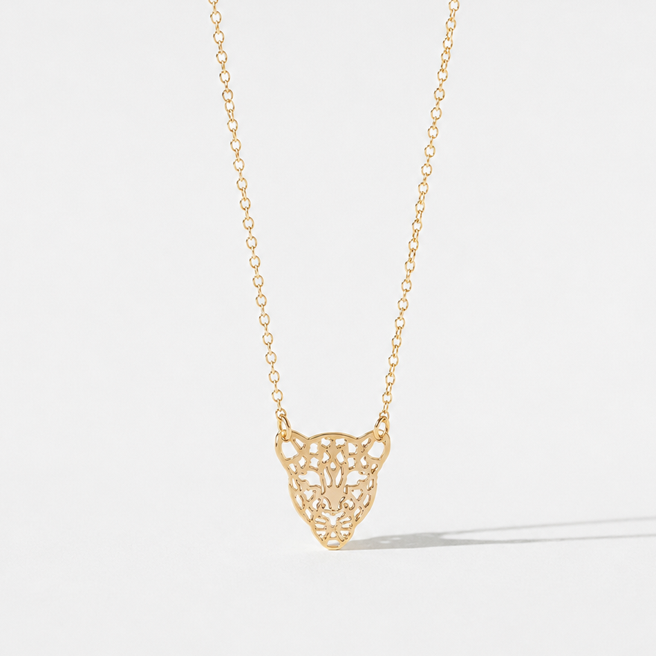 Collar Leopardo gold