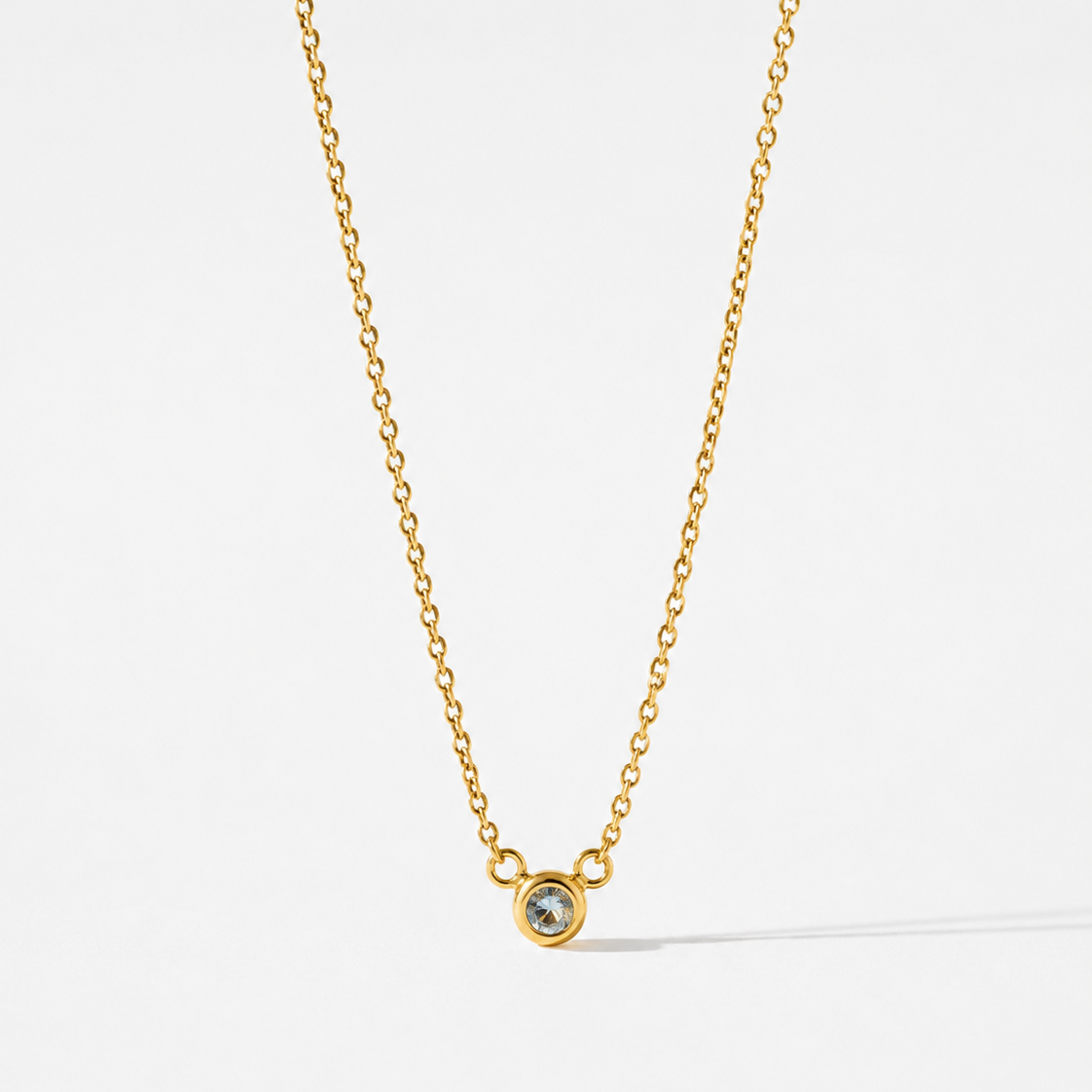 Collar Martina con Zafiro verde aqua gold
