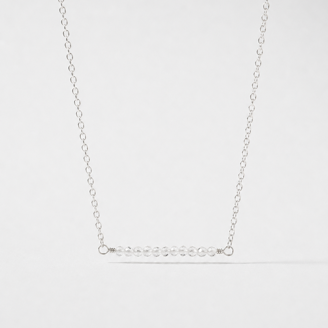 Collar Tania piedra luna silver