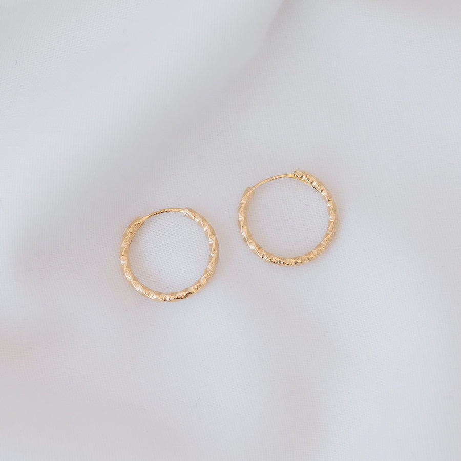 Argollas con textura