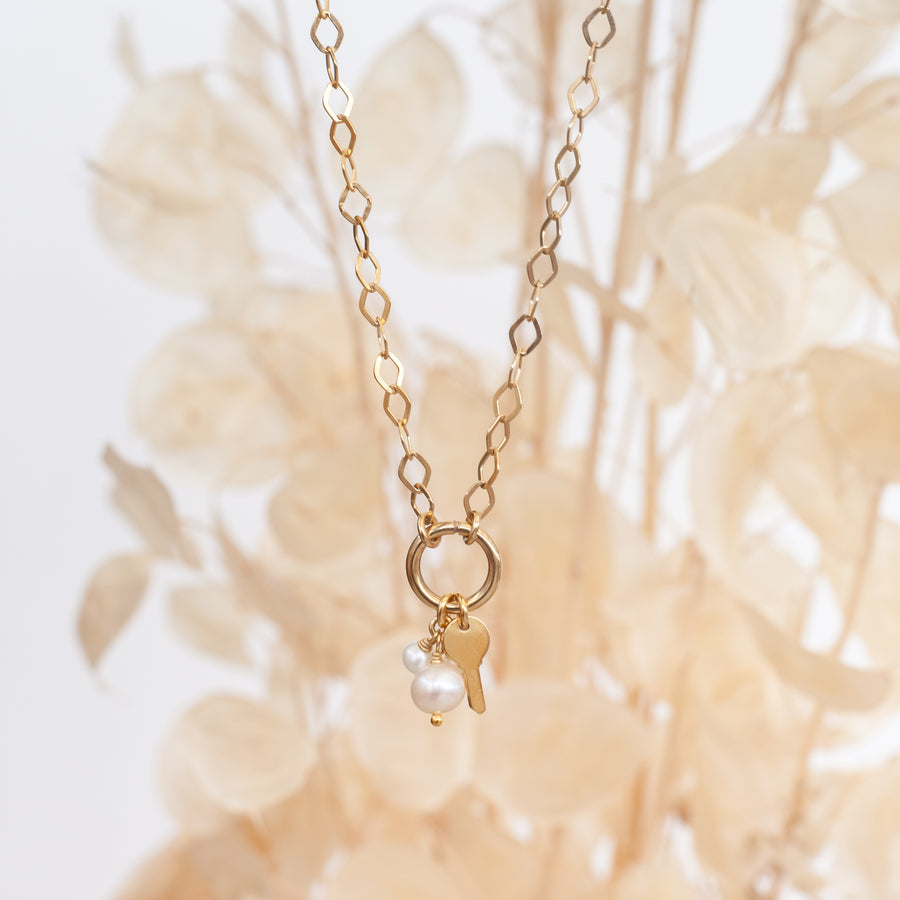 Collar Rombo con porta dijes