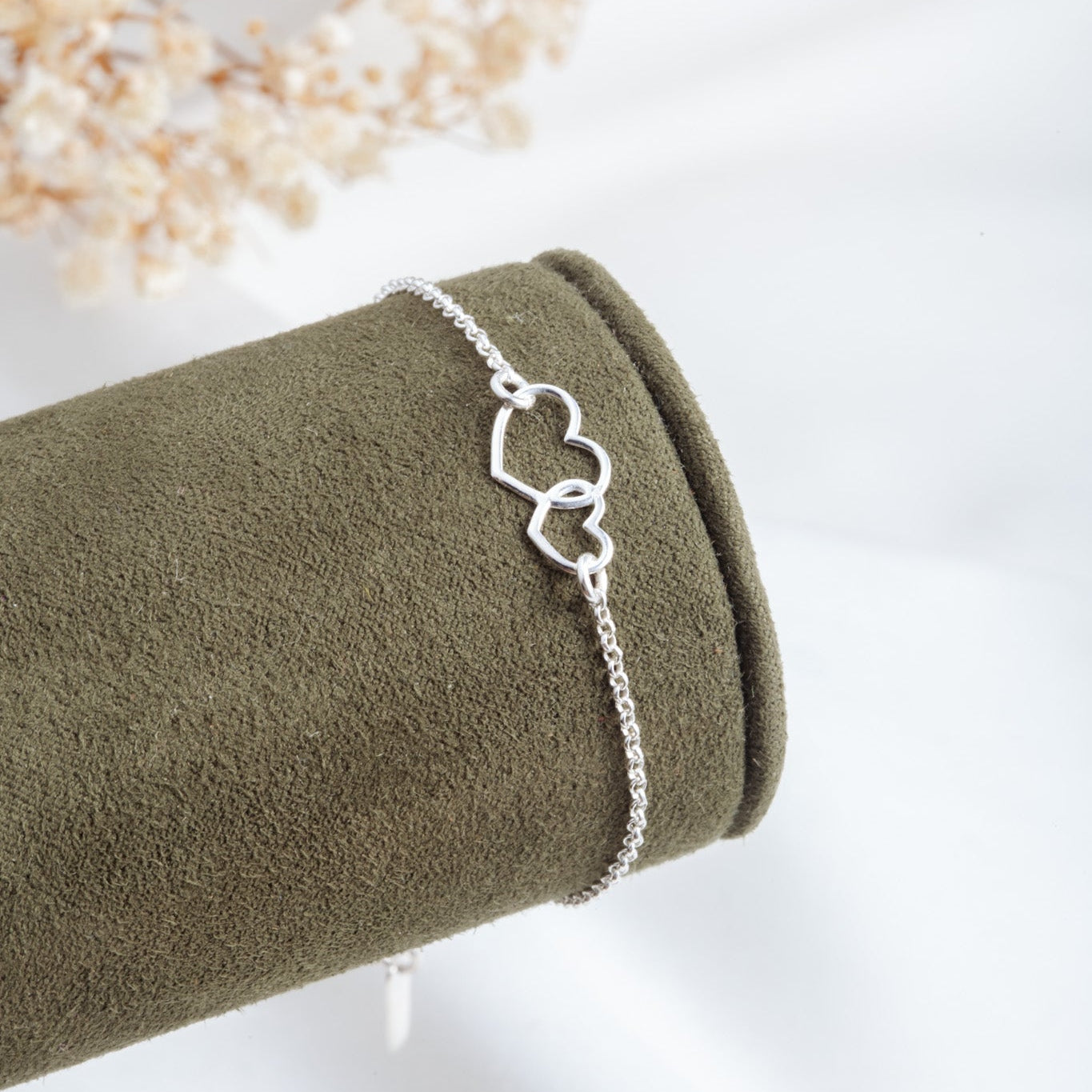 Pulsera Doble corazón