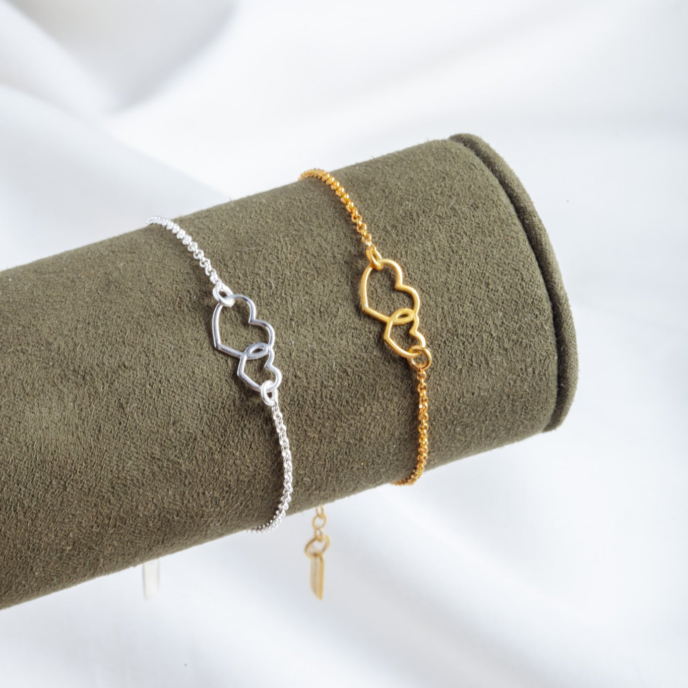 Pulsera Doble corazón