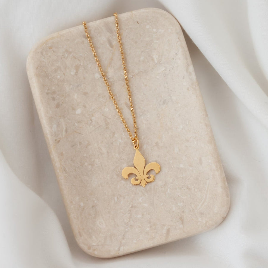 Collar Flor de Lis gold