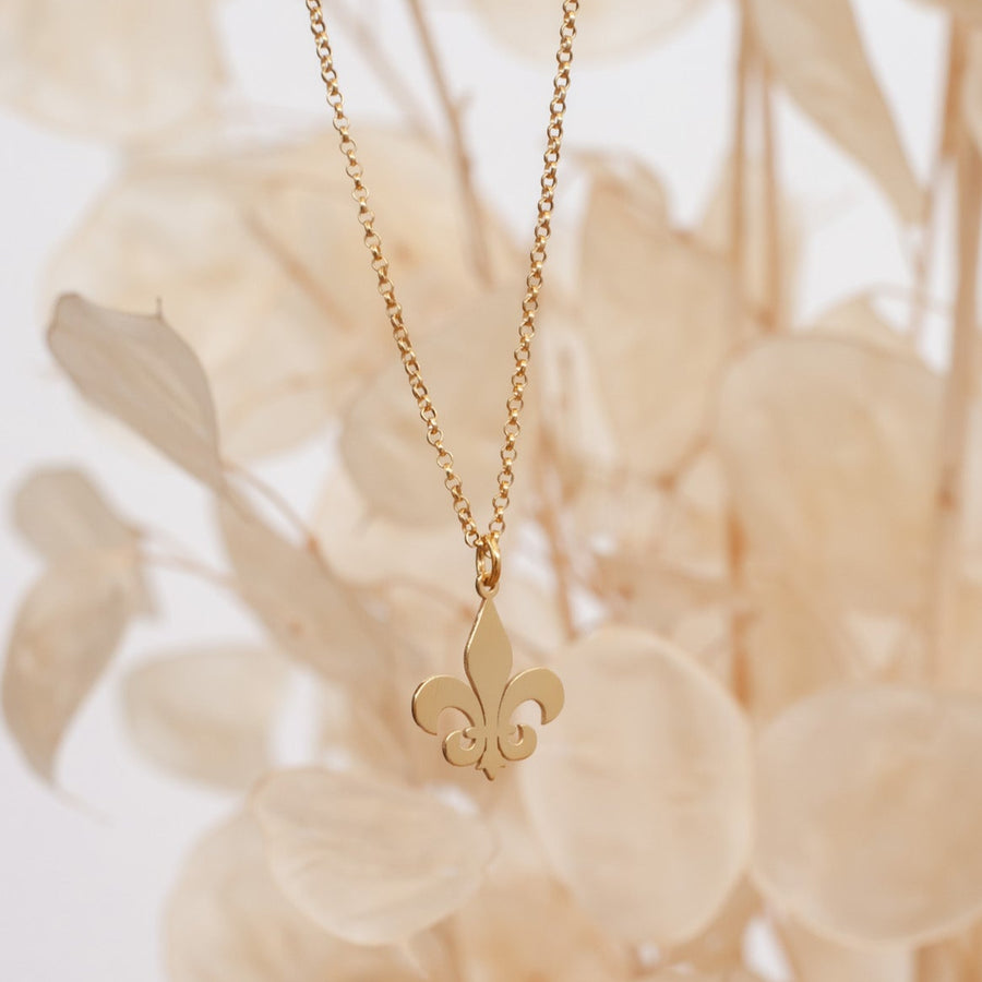 Collar Flor de Lis gold