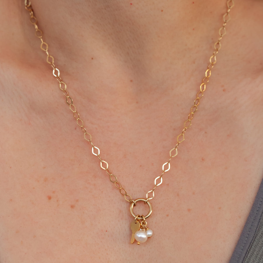 Collar Rombo con porta dijes