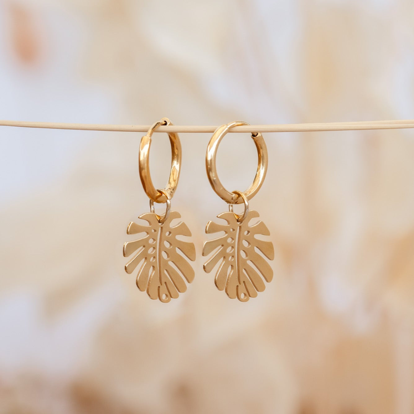Argollas Monstera gold