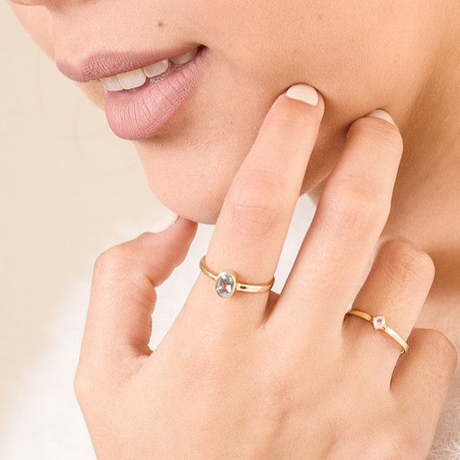Anillo Mar regulable gold
