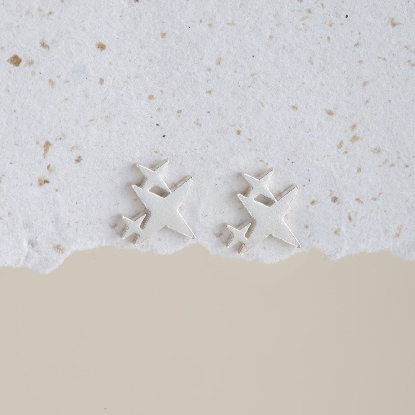 Aretes Destellos silver