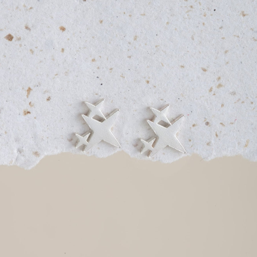 Aretes Destellos silver
