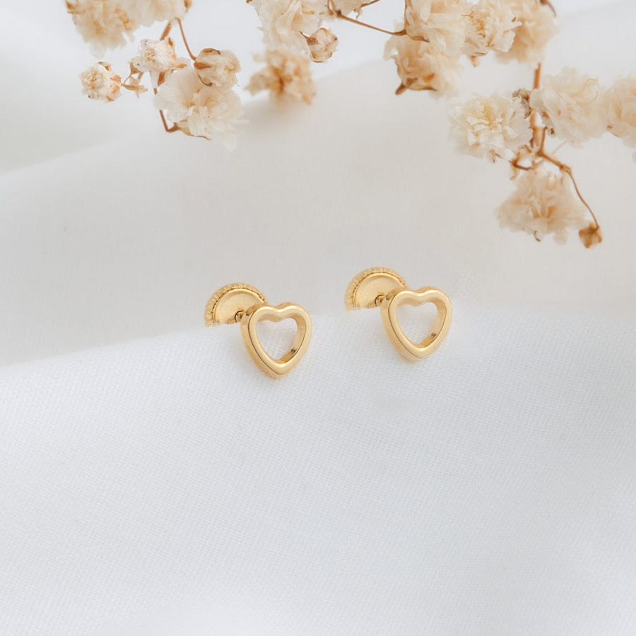 Aretes Corazón calado