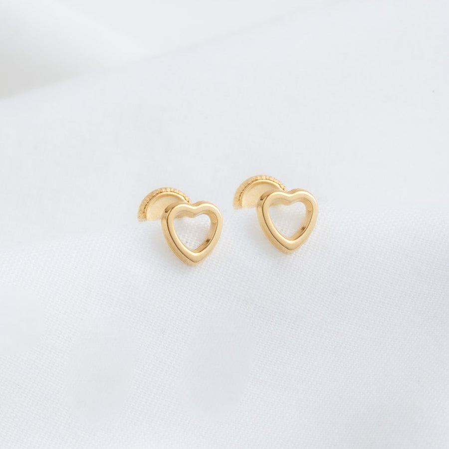 Aretes Corazón calado