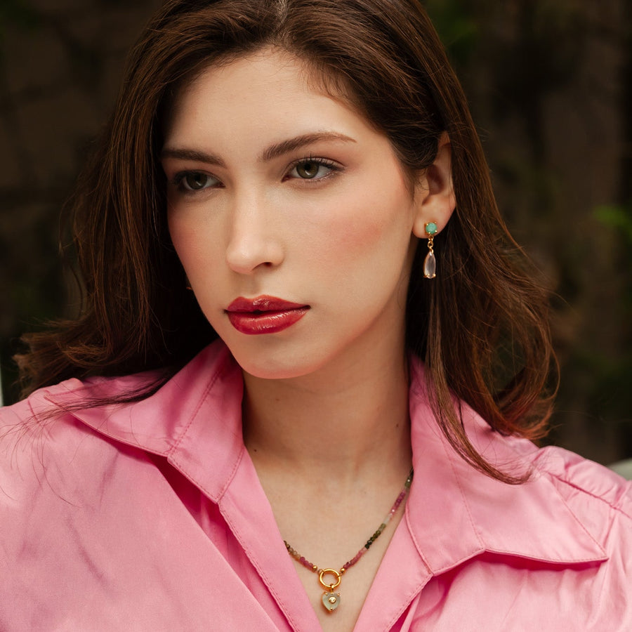 Collar Bahar con Turmalina