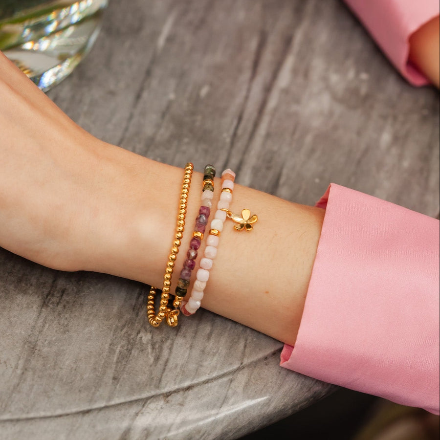 Pulsera Iris Ópalo rosa gold