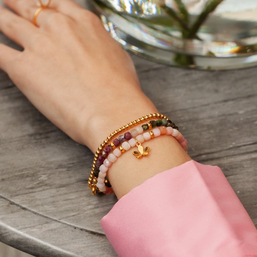 Pulsera Iris Ópalo rosa gold