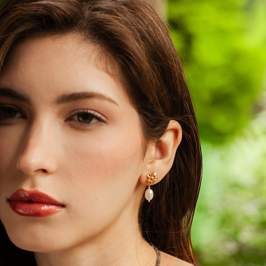 Aretes Jazmín con Perlas