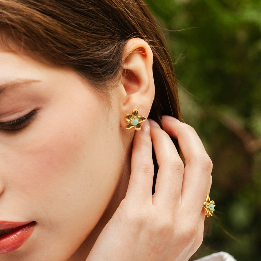 Aretes Narcisa Tanzanita