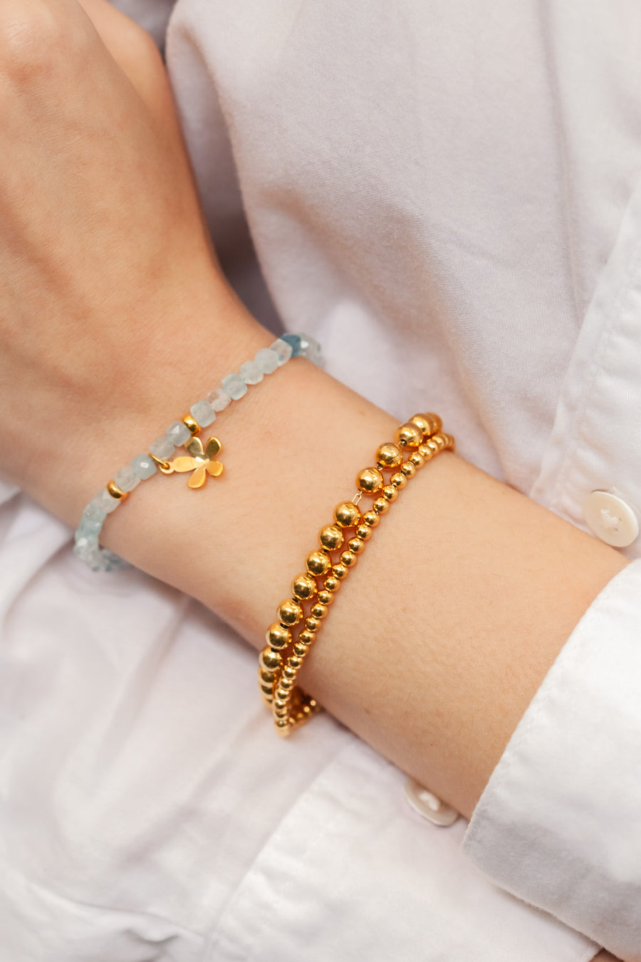 Pulsera con cuentas de 2.5mm