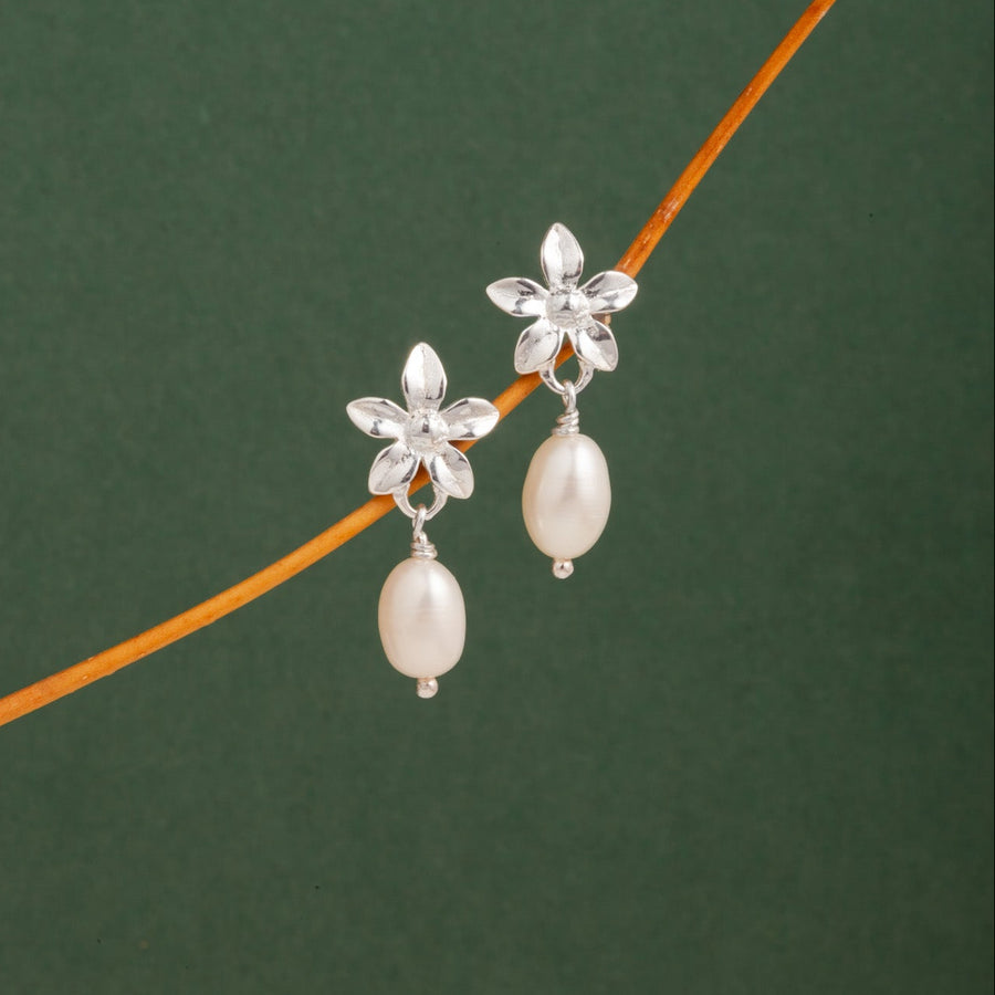 Aretes Jazmín con Perlas