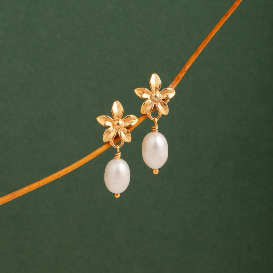 Aretes Jazmín con Perlas