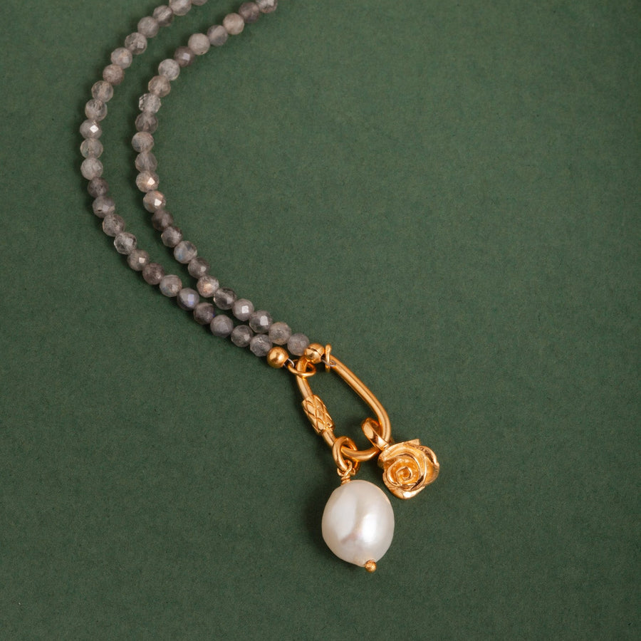 Collar Bahar con Labradorita