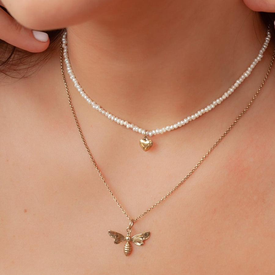 Collar Abeja gold