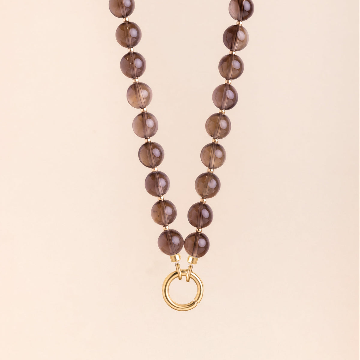 Collar Rachel cuarzo ahumado