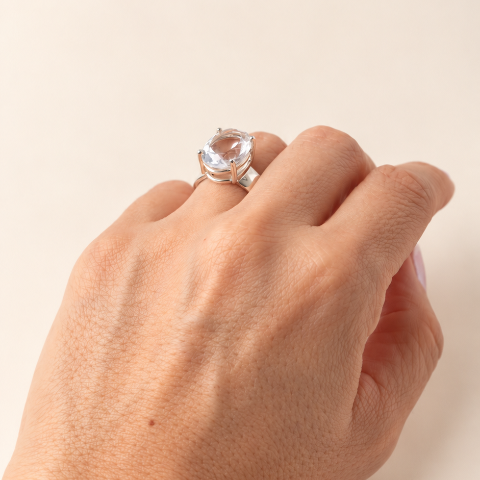 Anillo Madrid Cuarzo cristal